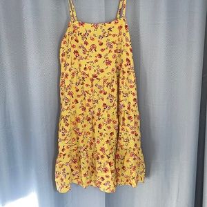 Yellow floral dress